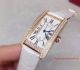 2017 Knockoff Cartier Tank Gold Diamond Bezel White Face Pink Leather Band 23mm Watch (8)_th.jpg